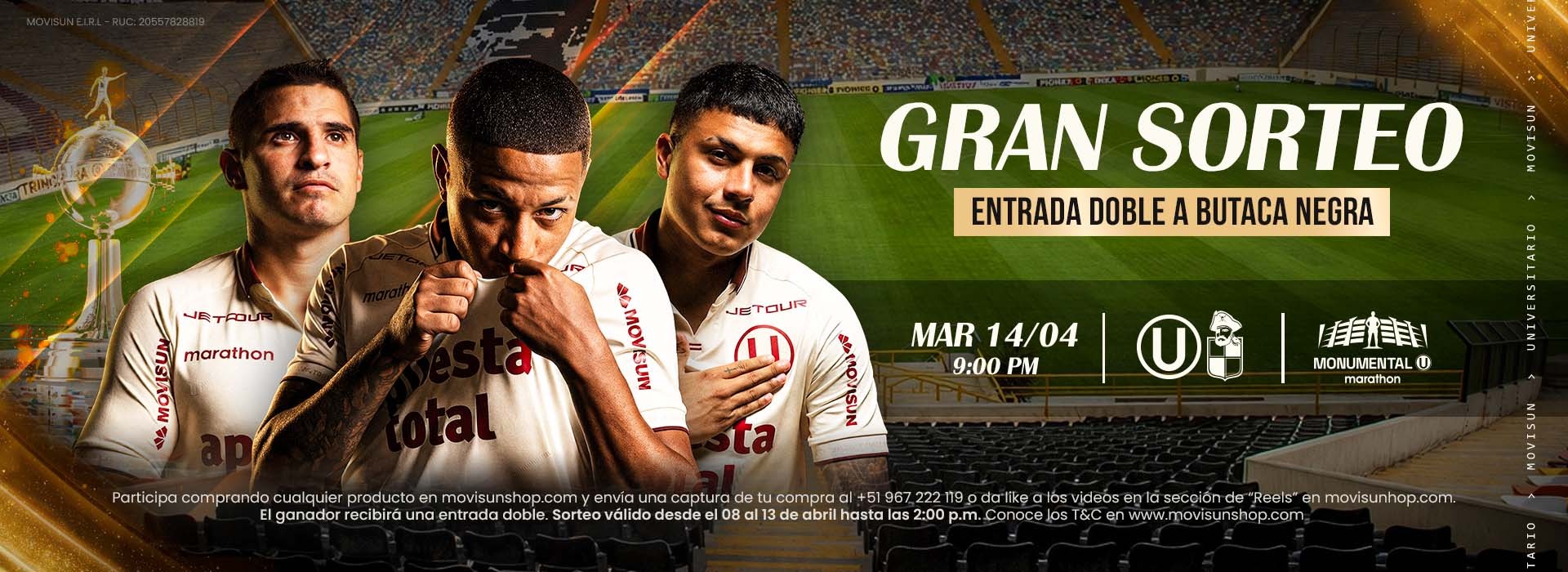 Gran Sorteo Entrada Doble a Butaca Negra