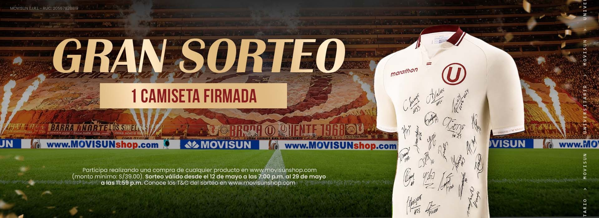 GRAN SORTEO- CAMISETA FIRMADA UNIVERSITARIO
