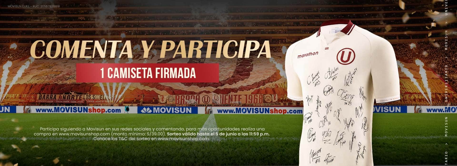 GRAN SORTEO- CAMISETA FIRMADA UNIVERSITARIO