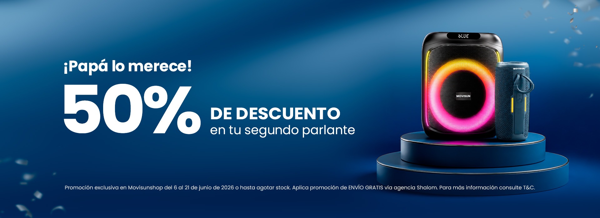 2do Parlante a mitad de precio