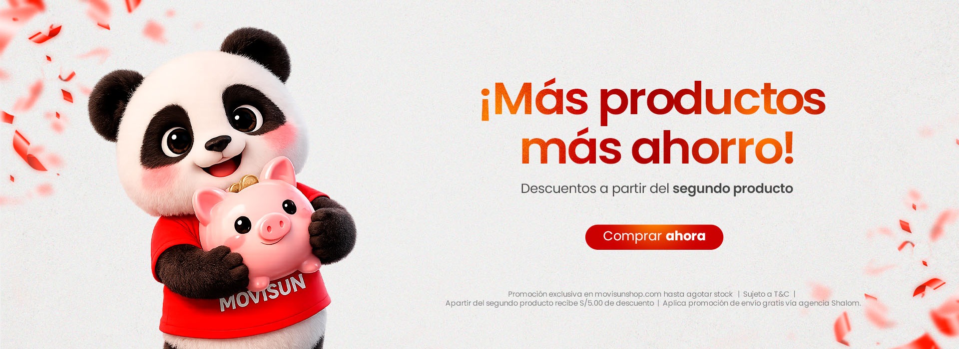¡Más productos más ahorro! Descuento a partir del segundo producto