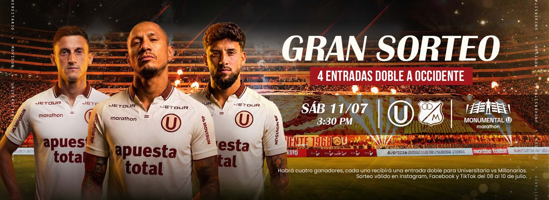 Gran Sorteo | 4 Entradas doble a Occidente