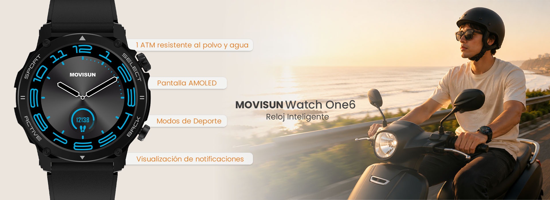 Movisun Watch One6 - Reloj Inteligente